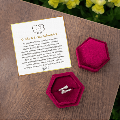 Ring „Umarmung für meine Schwester“